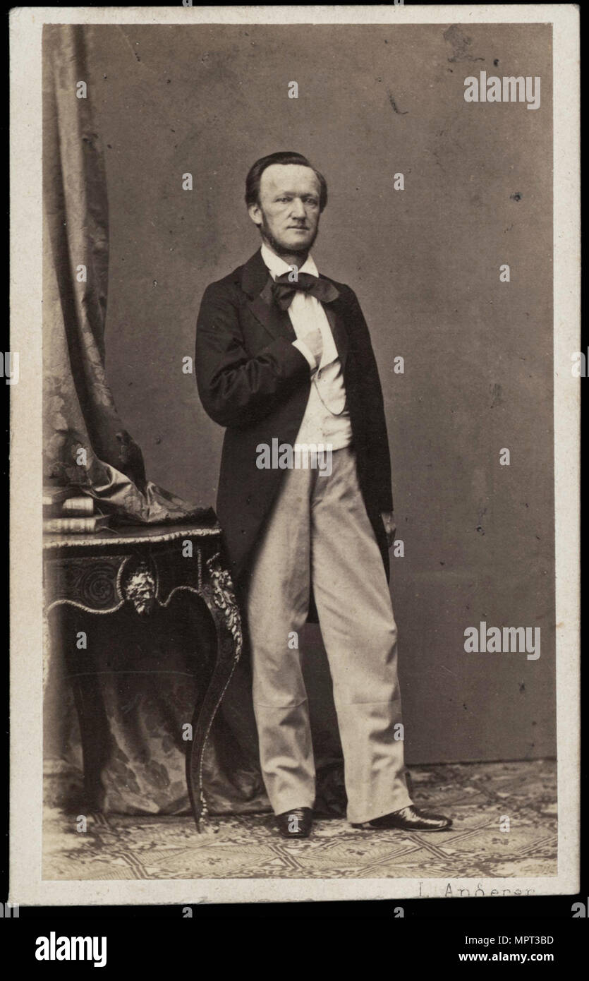 Portrait of the composer Richard Wagner (1813-1883), 1862. Stock Photo