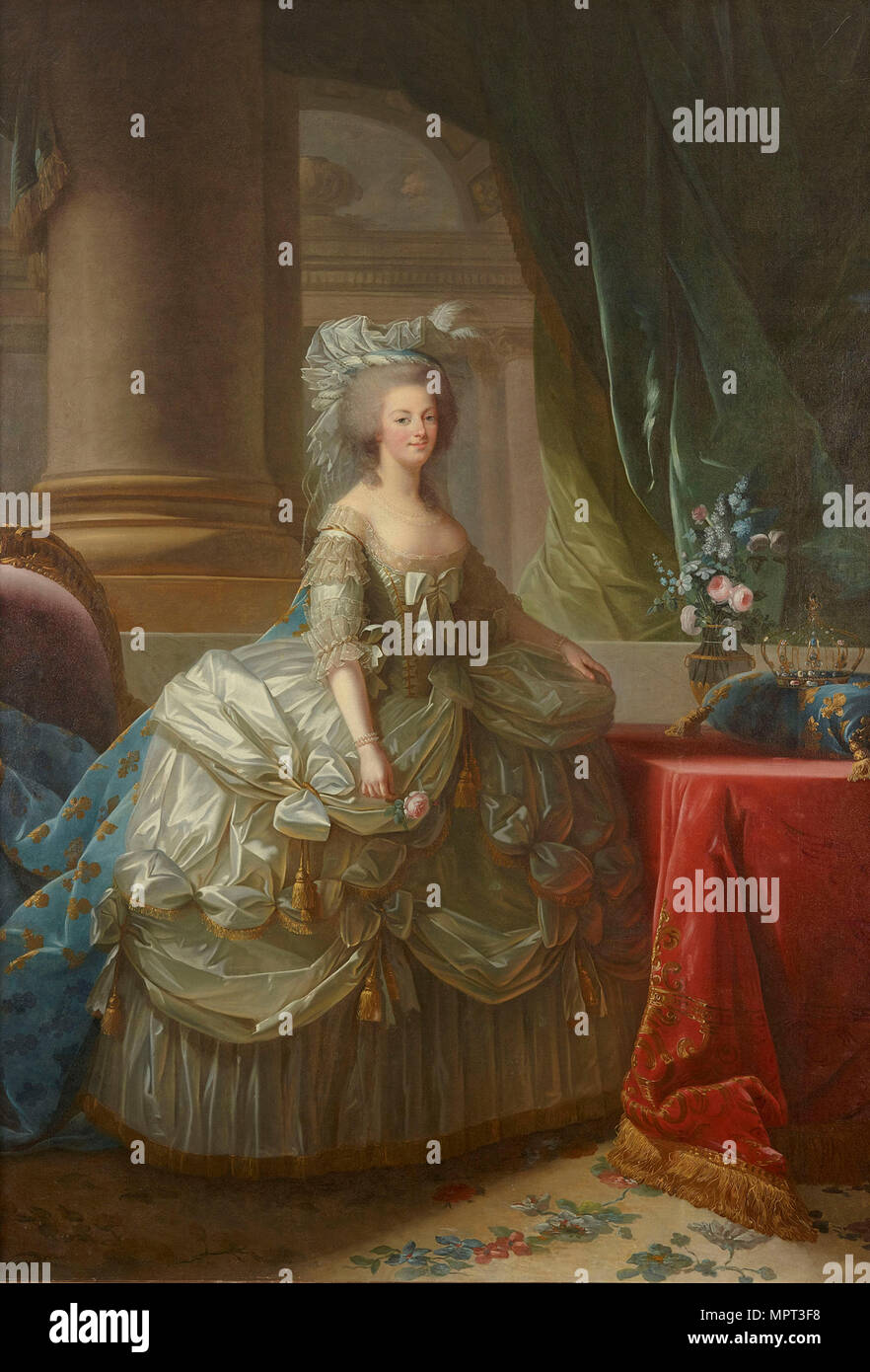 Portrait of Queen Marie Antoinette of France (1755-1793), c. 1785. Stock Photo