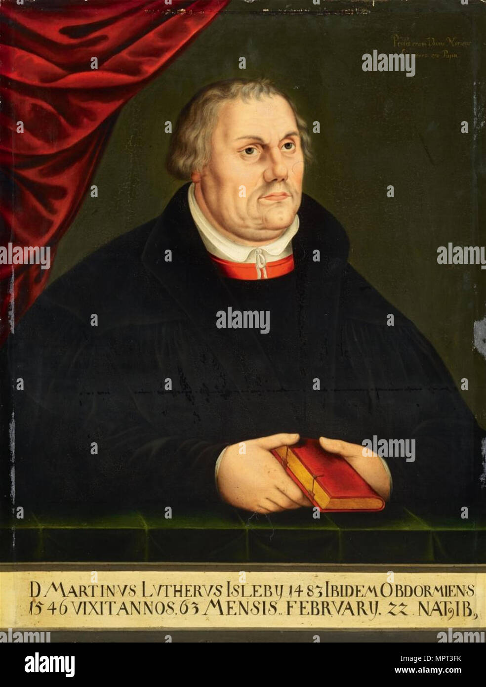 Portrait of Martin Luther (1483-1546). Stock Photo