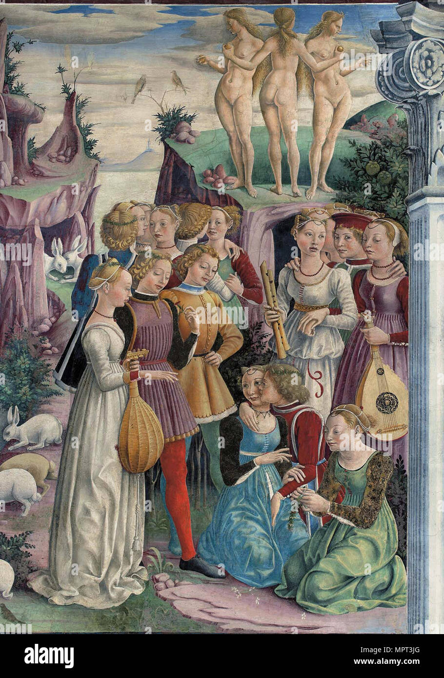 Allegory of March: Triumph of Venus, 1468-1470. Stock Photo