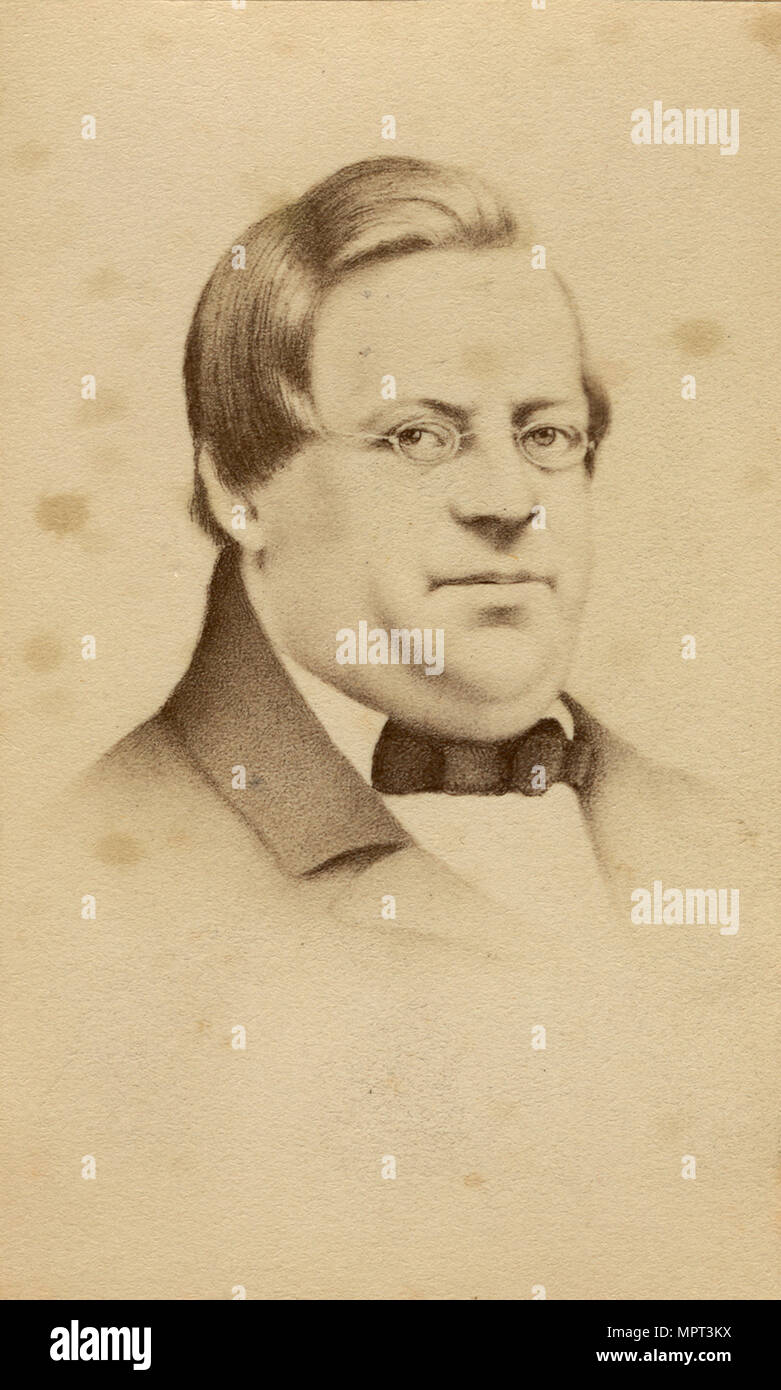 Portrait of Heinrich Marschner (1795-1861), Early 1860s. Stock Photo