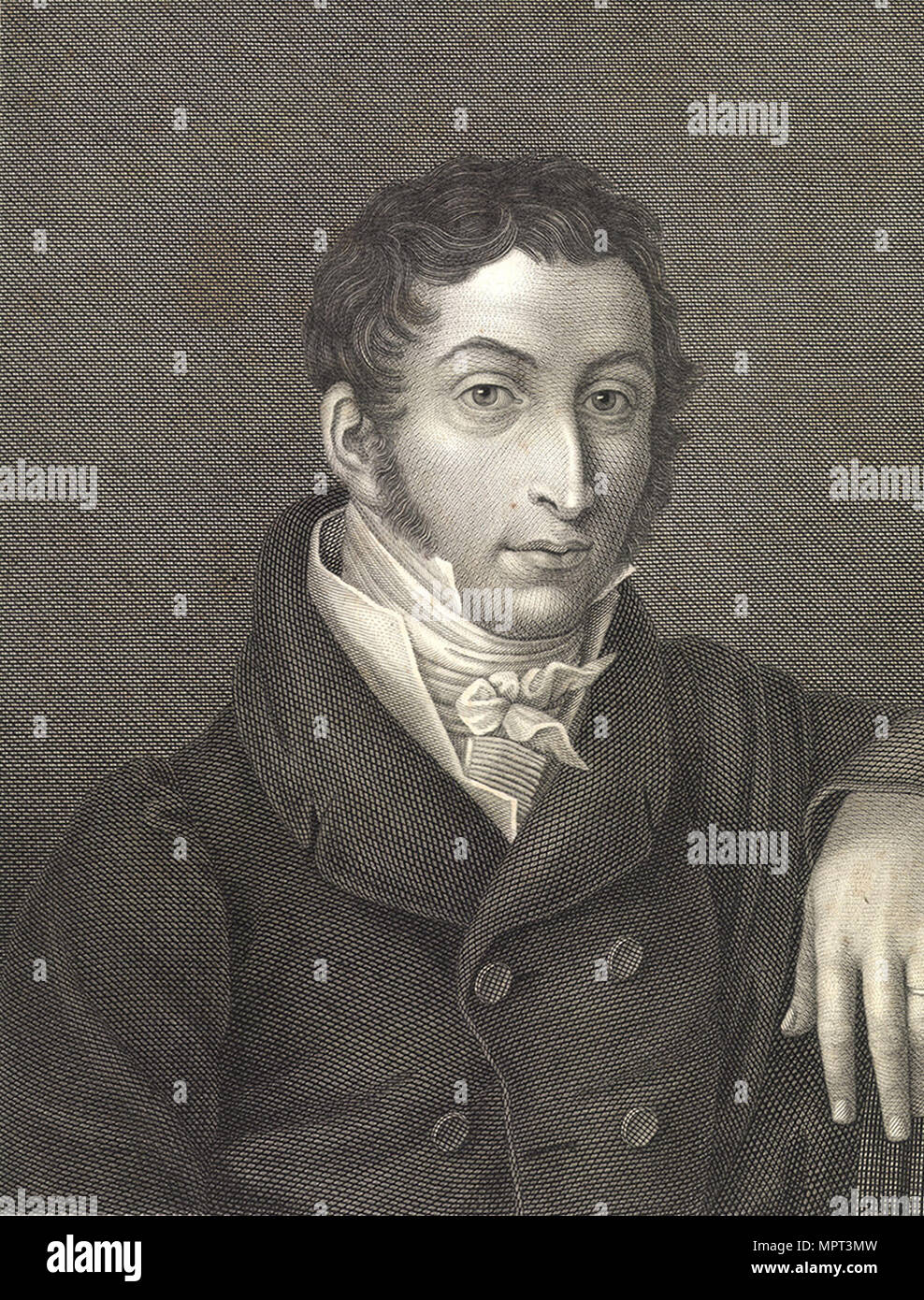 Portrait of Carl Maria von Weber (1786-1826), ca 1820. Stock Photo