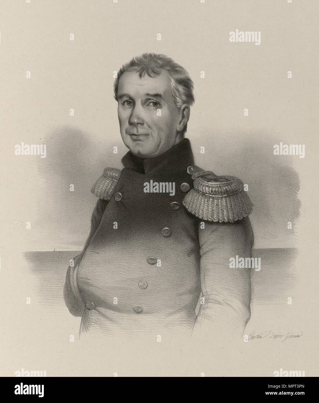 Portrait of Admiral Ivan (Adam) Krusenstern (1770-1846), 1830-1840s. Stock Photo