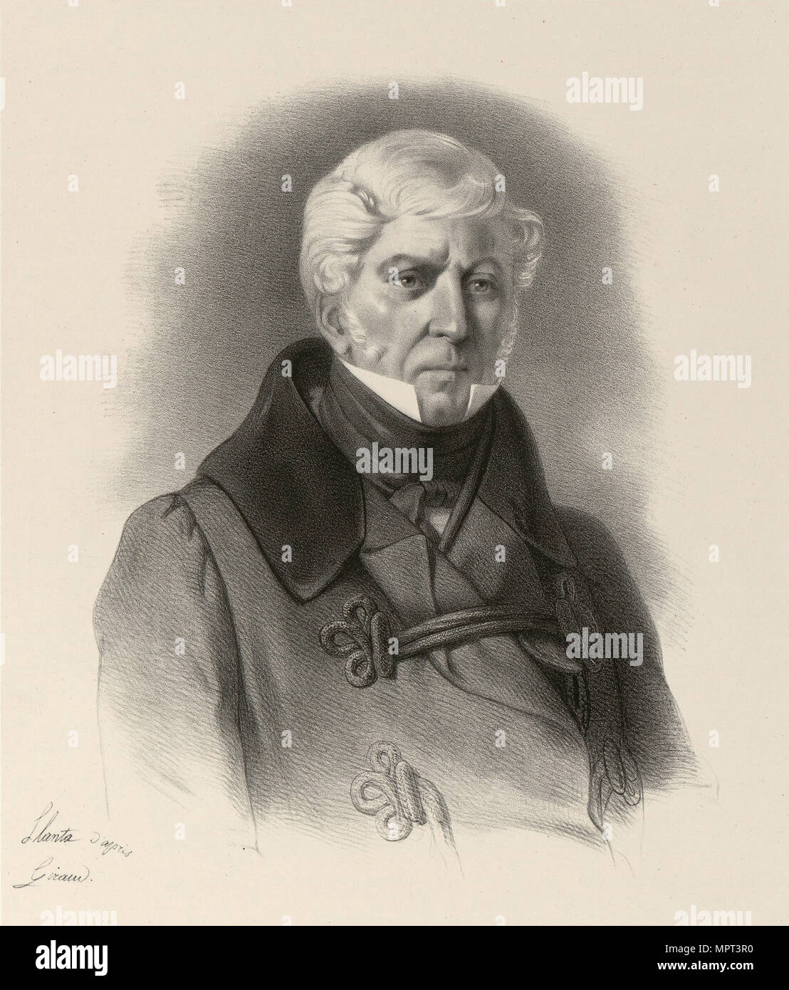 Portrait of General Jozef Chlopicki (1771-1854), 1830-1840s. Stock Photo
