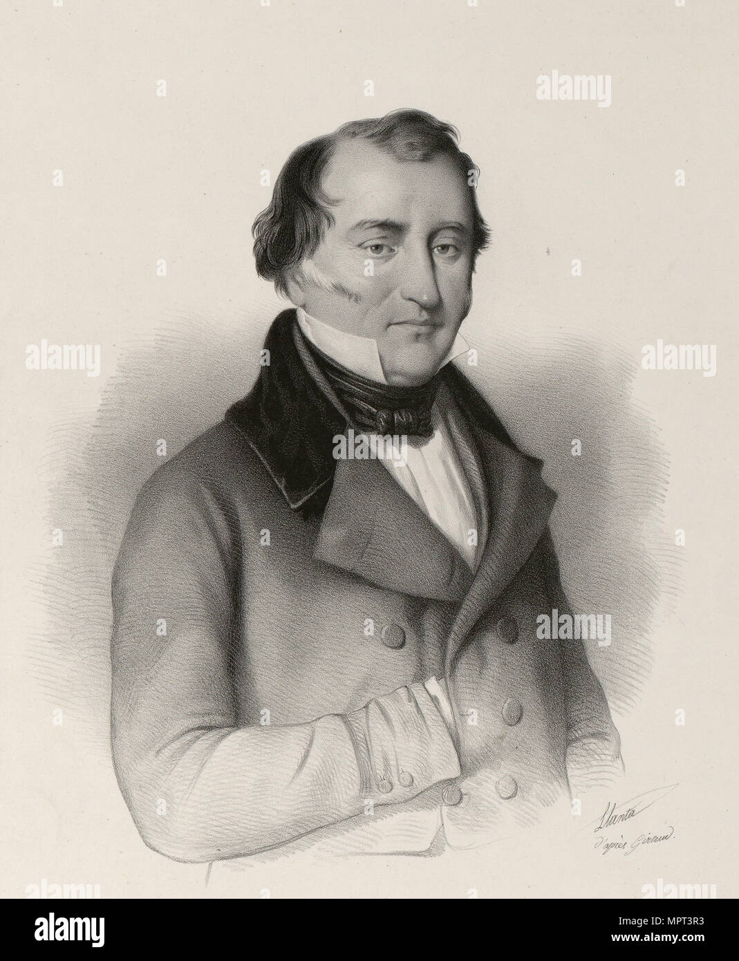 Portrait of General Tomasz Lubienski (1784-1870), 1830-1840s. Stock Photo