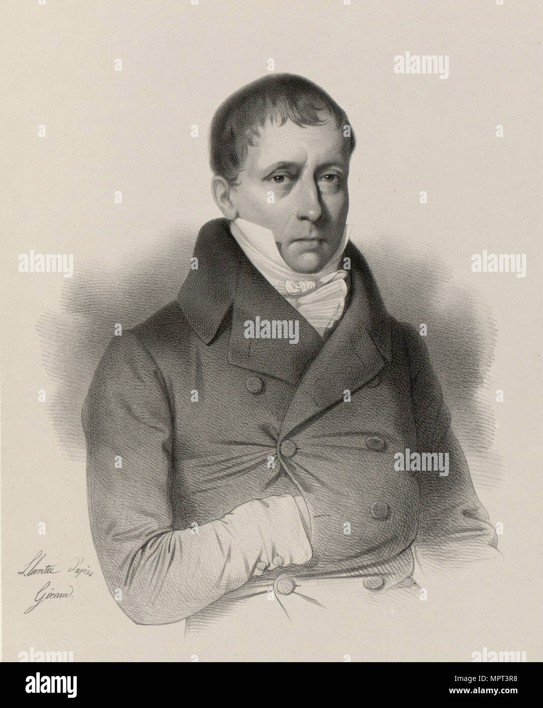 Portrait of Heinrich Christian Schumacher (1780-1850), 1830-1840s. Stock Photo