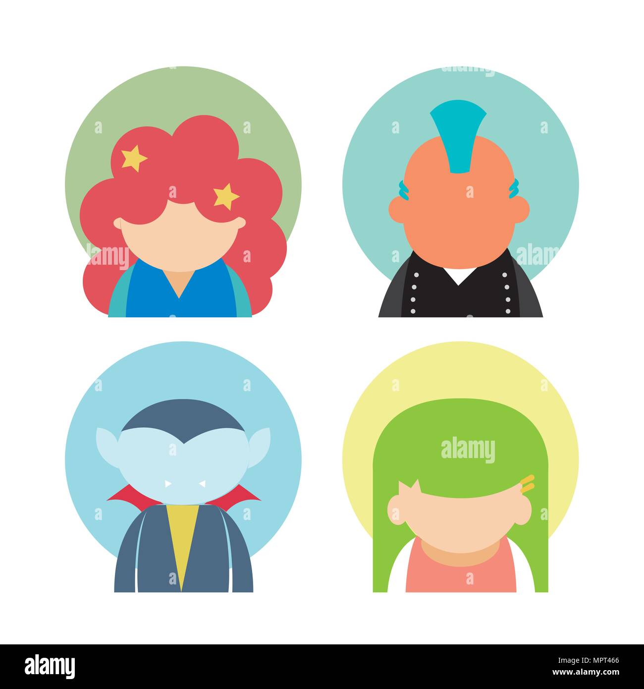 Set of avatars Stock Vector Image & Art - Alamy