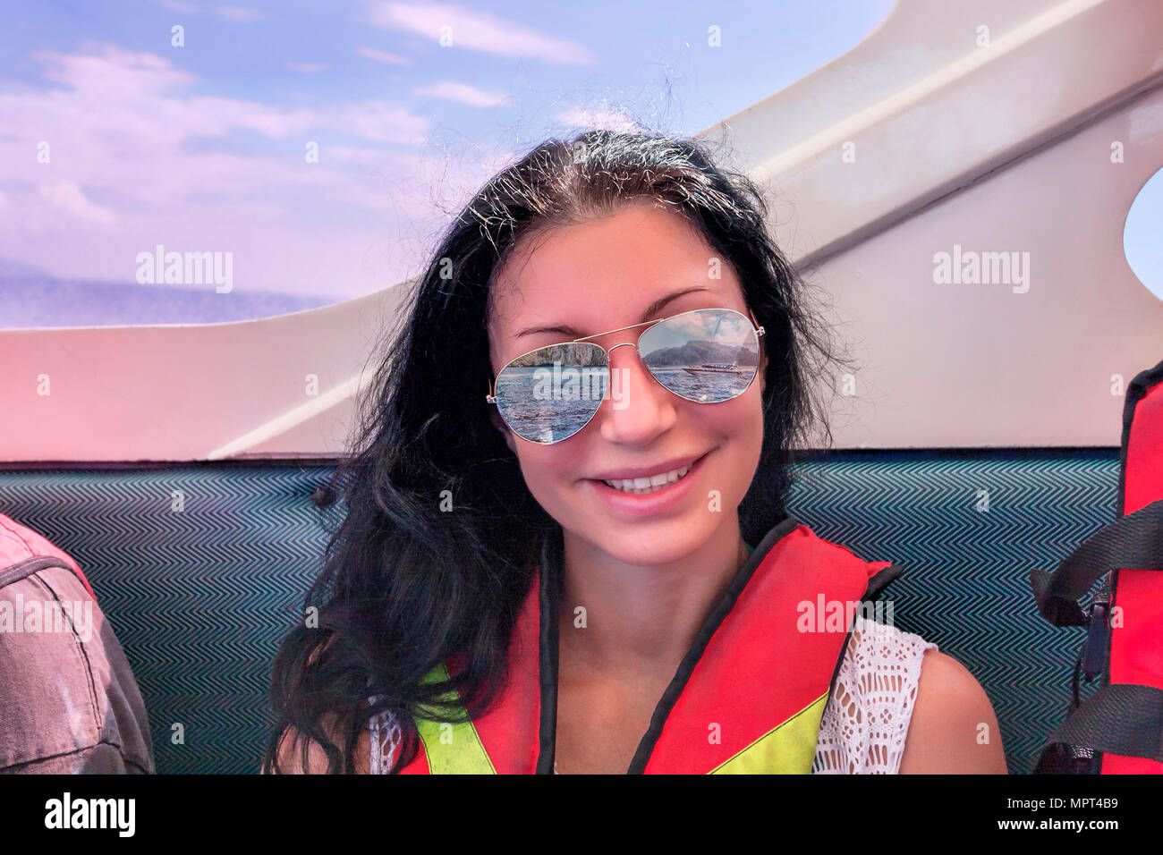 Girl Wearing Lifejacket High Resolution Stock Photography and Images ...