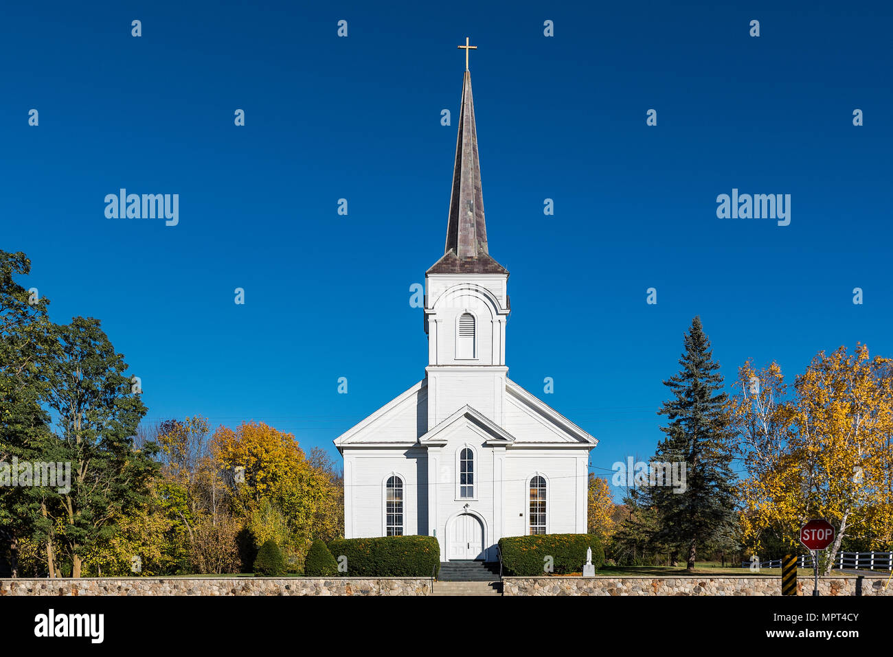 St Genevieve church, Shoreham, Vermont, USA. Stock Photo