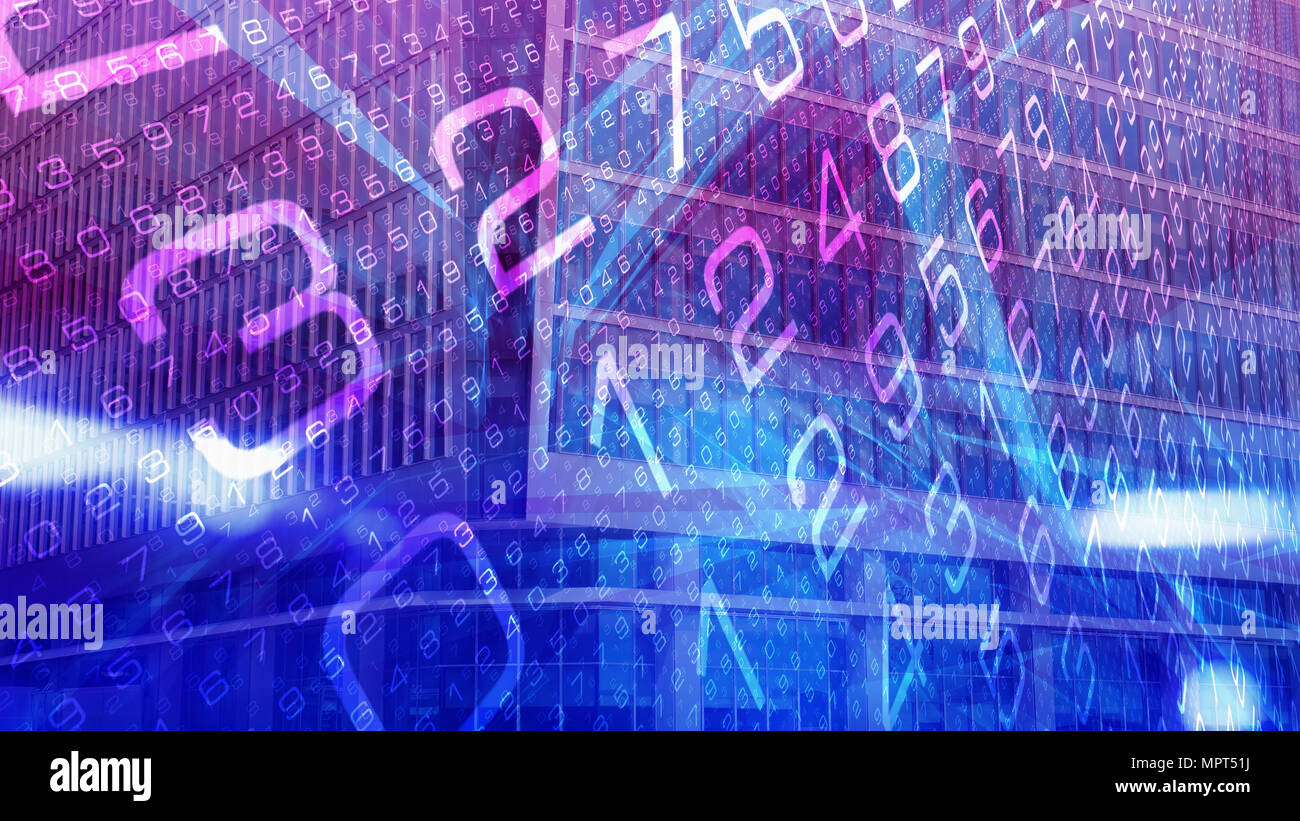 Cyber attacks new technology threats Stock Photo