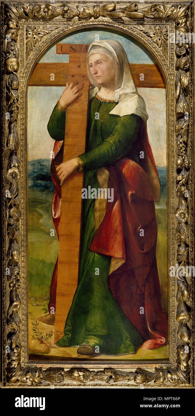 St Helena, early 1520s. Artist: Altobello Melone. Stock Photo