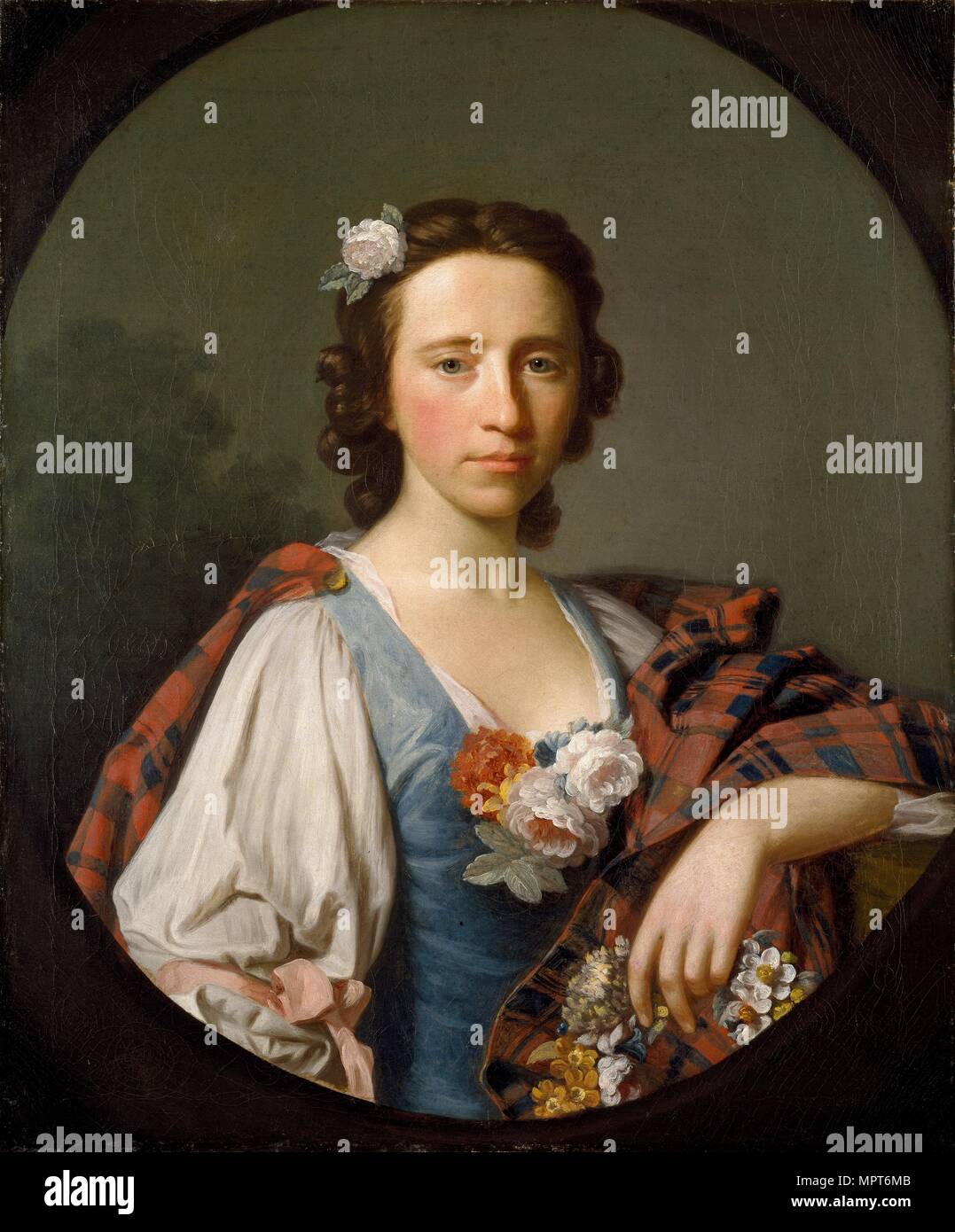 Flora MacDonald, 1749. Artist: Allan Ramsay. Stock Photo