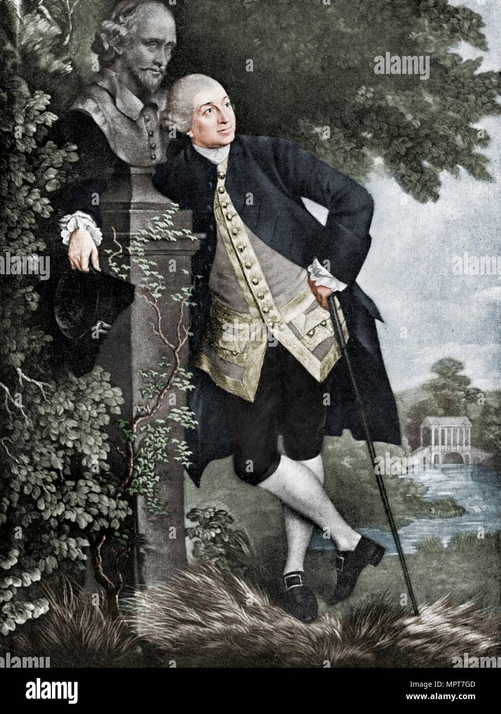 David Garrick (1717-1779), English actor, playwright, theatre manager and producer, 1905. Artist: Unknown. Stock Photo