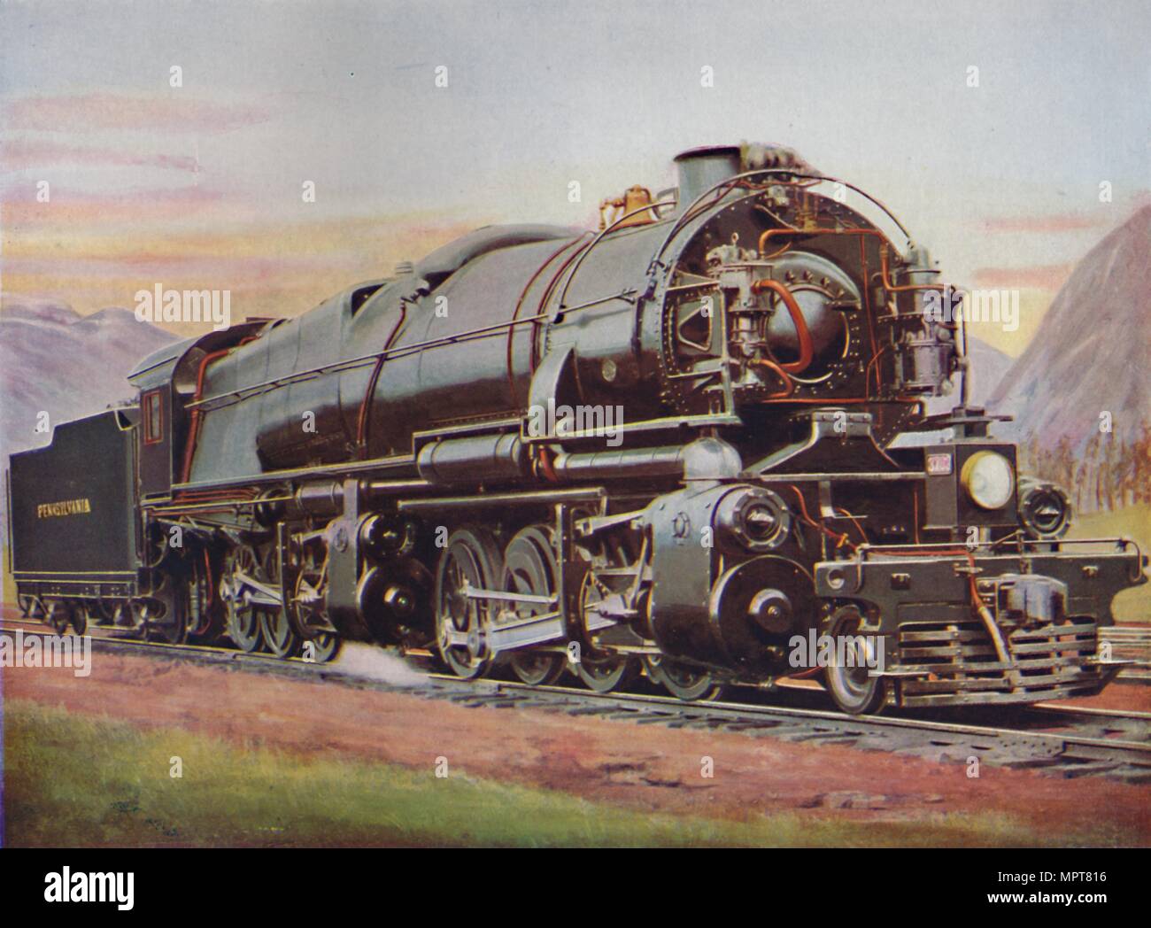 'A 300Ton American Mallet Type Freight Engine. Pennsylvania Railroad