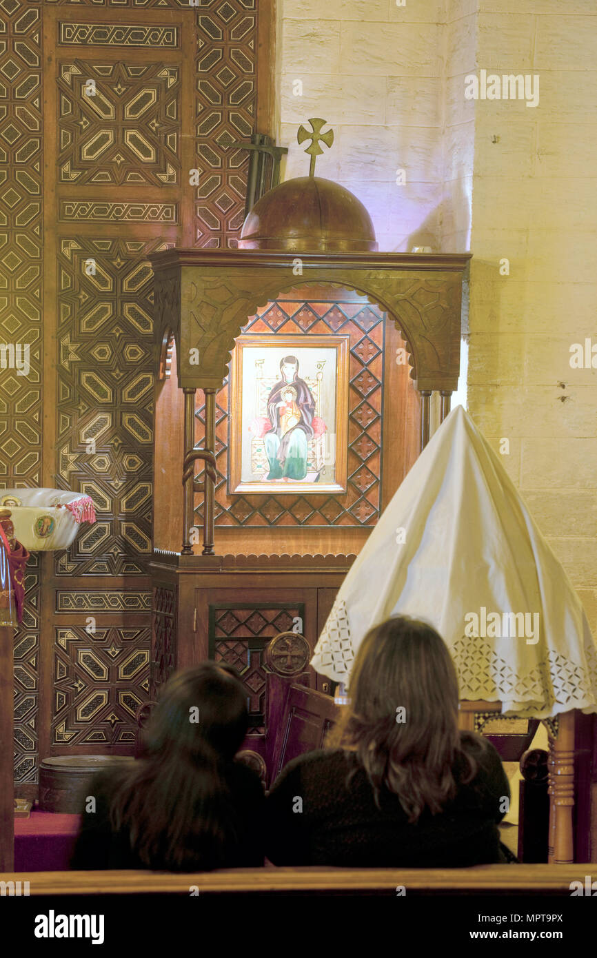 Aegypten, Kairo, koptisches Viertel, Sankt Barbara Kirche Stock Photo