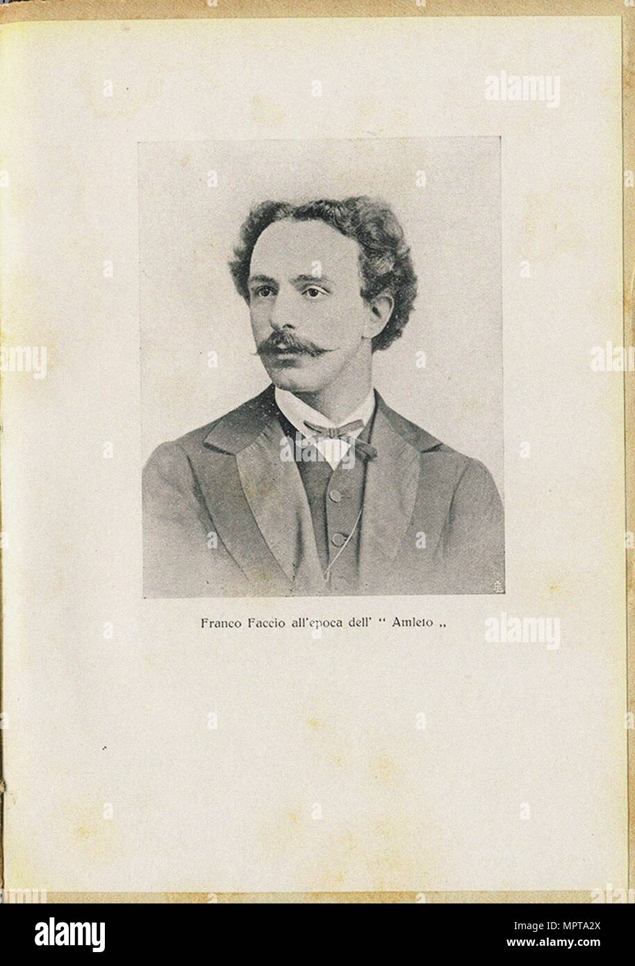 Franco Faccio during the time of Amleto. Stock Photo