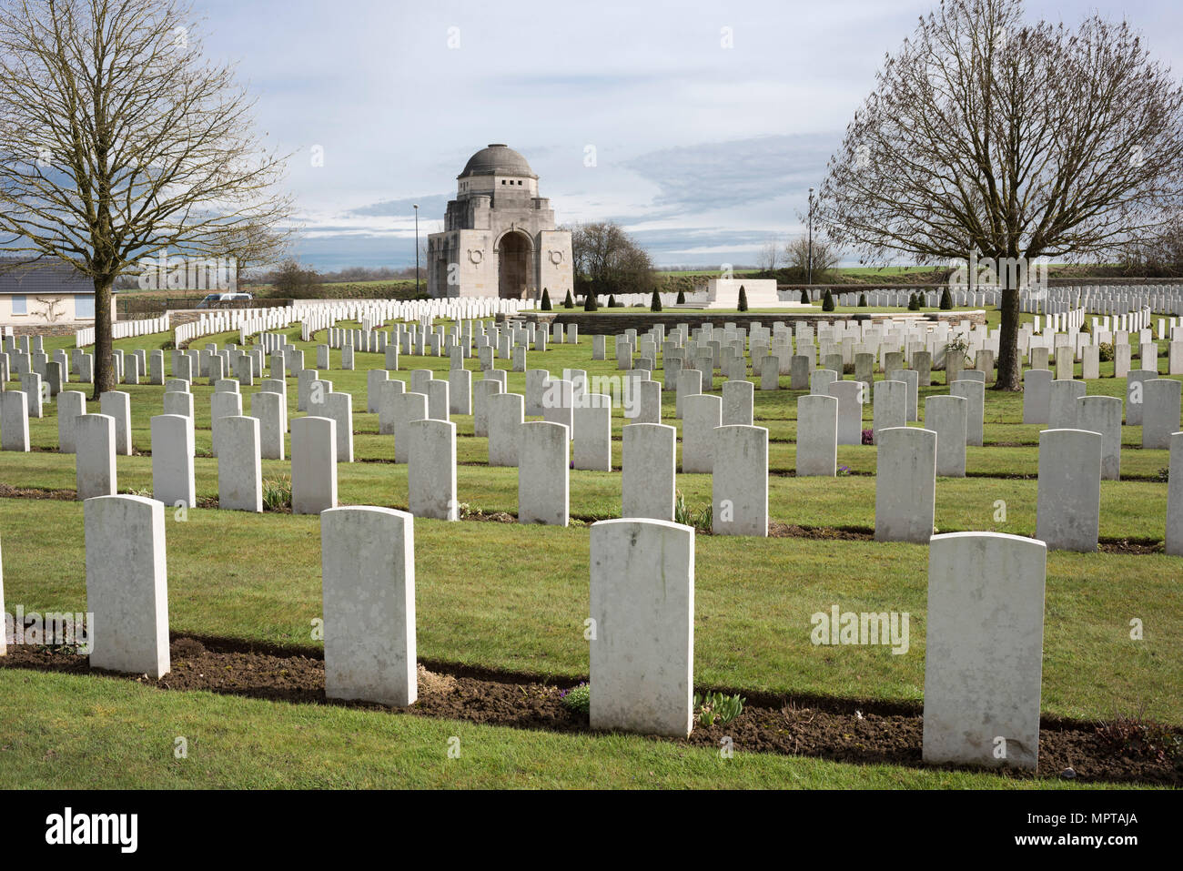 British military cemetery Cabaret Rouge, First World War, Souchez, Hauts-de-France, France Stock Photo