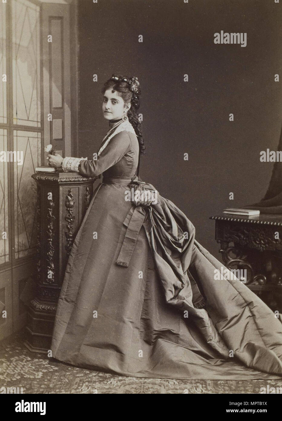 Portrait of the singer Adelina Patti (1843-1919). Stock Photo