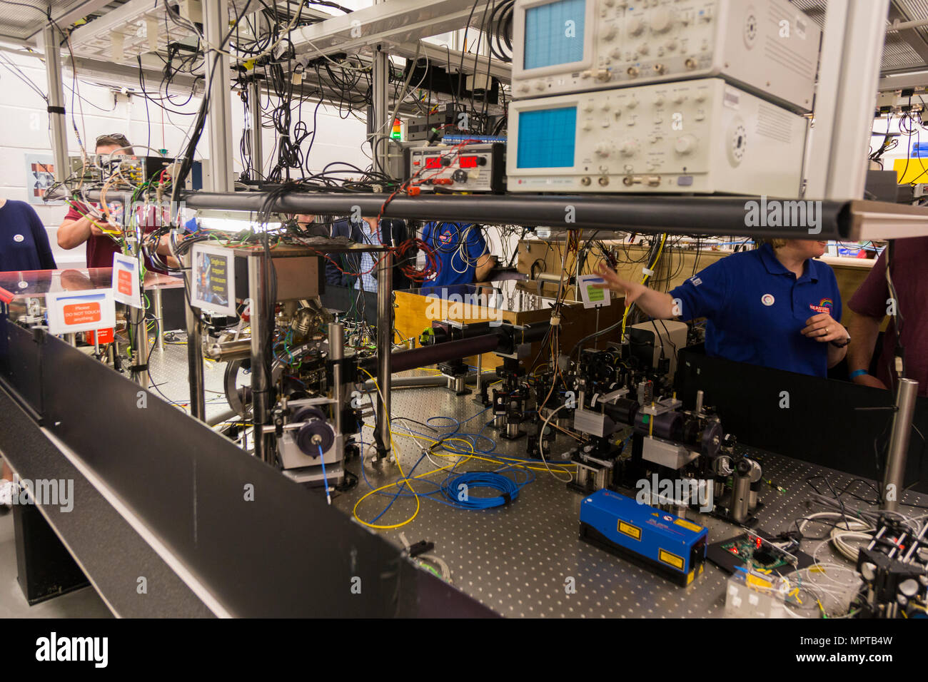 Details / view of the Ytterbium ion optical clock during Open House Day