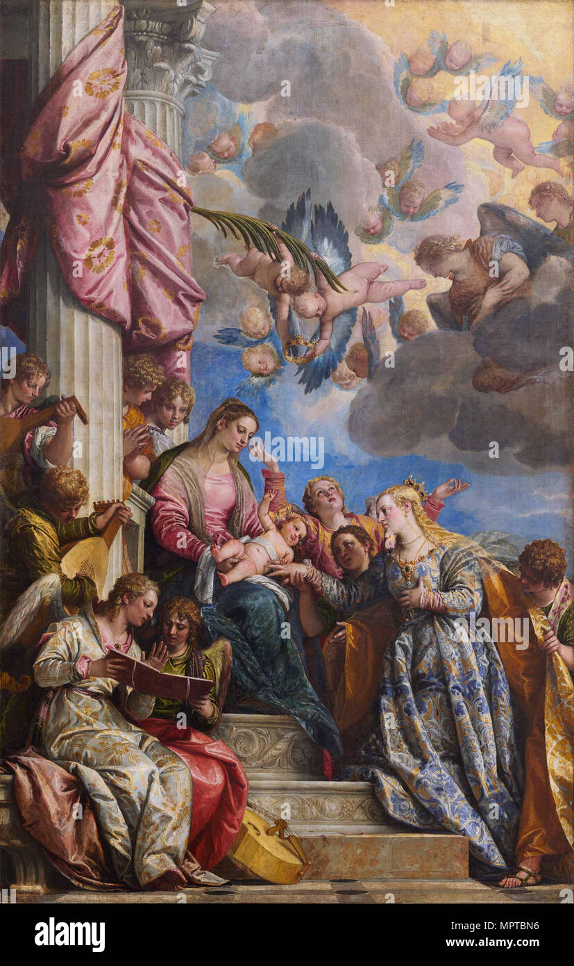 The Mystical Marriage of Saint Catherine Stock Photo - Alamy