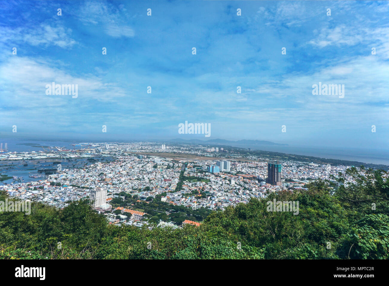 Panoramic View Of Vung Tau City From Homay Hilltop Theme Park With