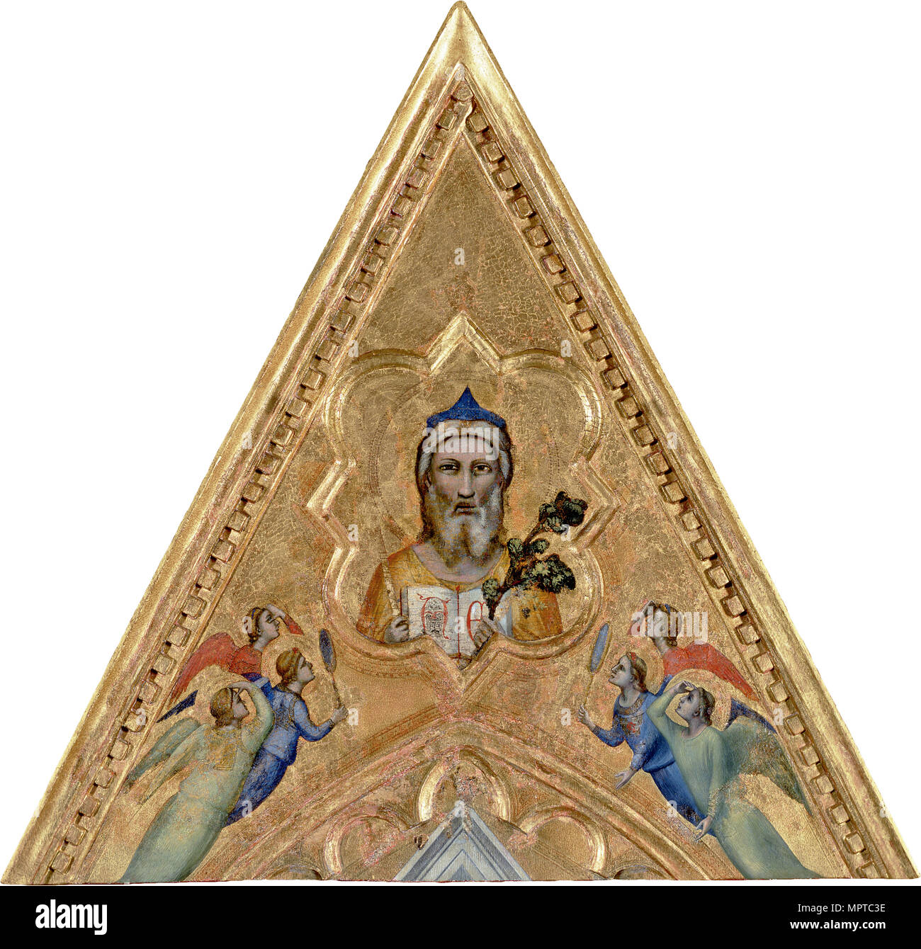 God the Father with Angels. (From the Baroncelli Polyptych). Stock Photo