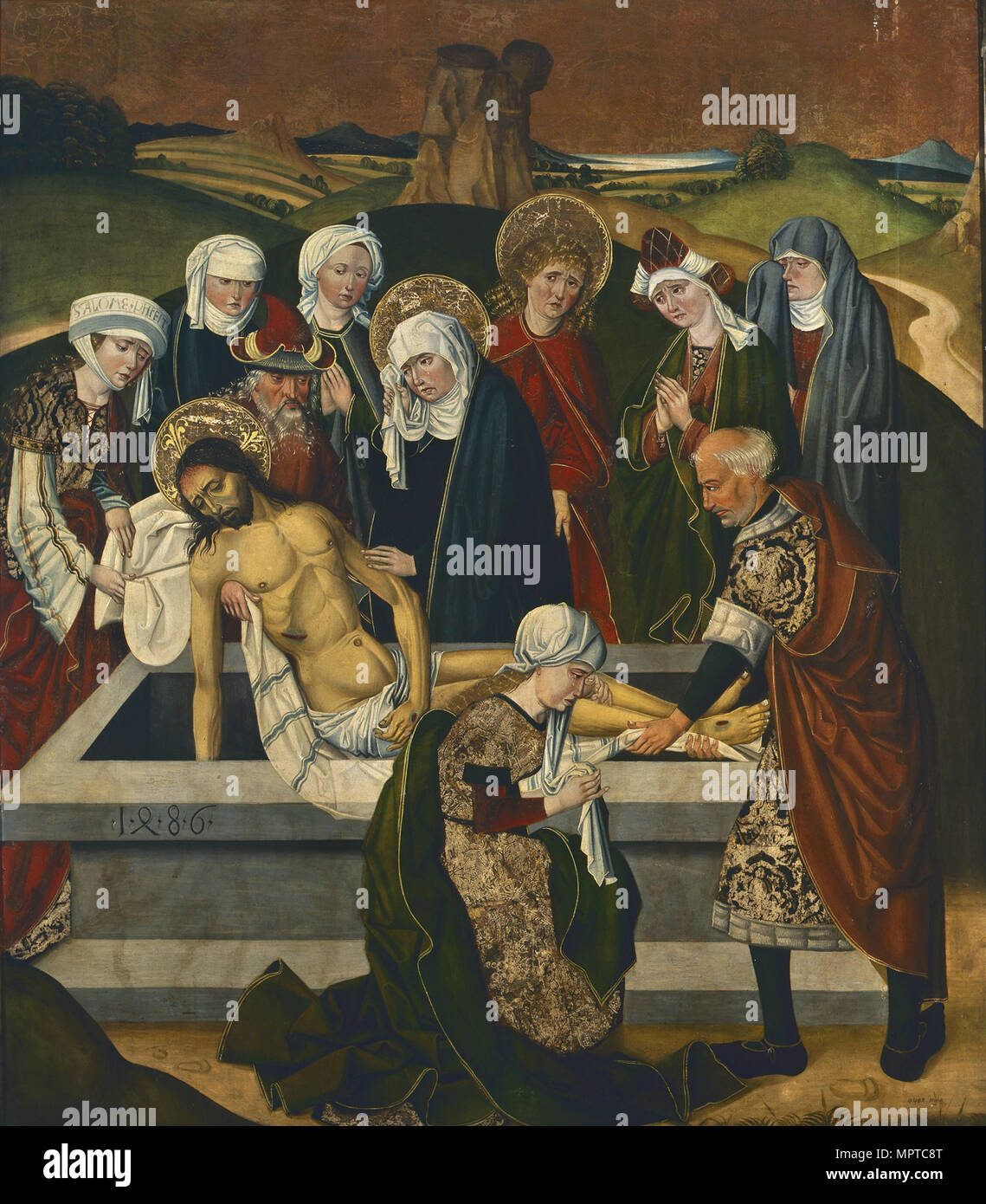 The Entombment of Christ Stock Photo - Alamy