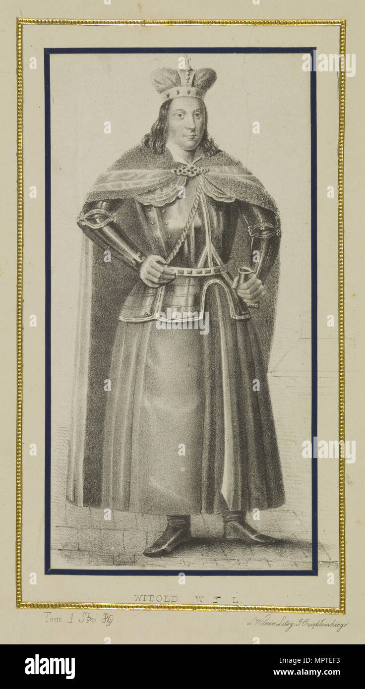 Vytautas the Great, 1840. Stock Photo