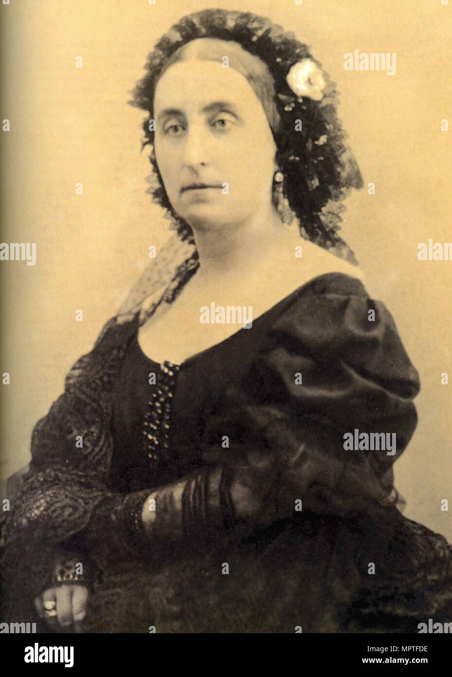 Portrait of Giuseppina Strepponi (1815-1897), 1877. Stock Photo