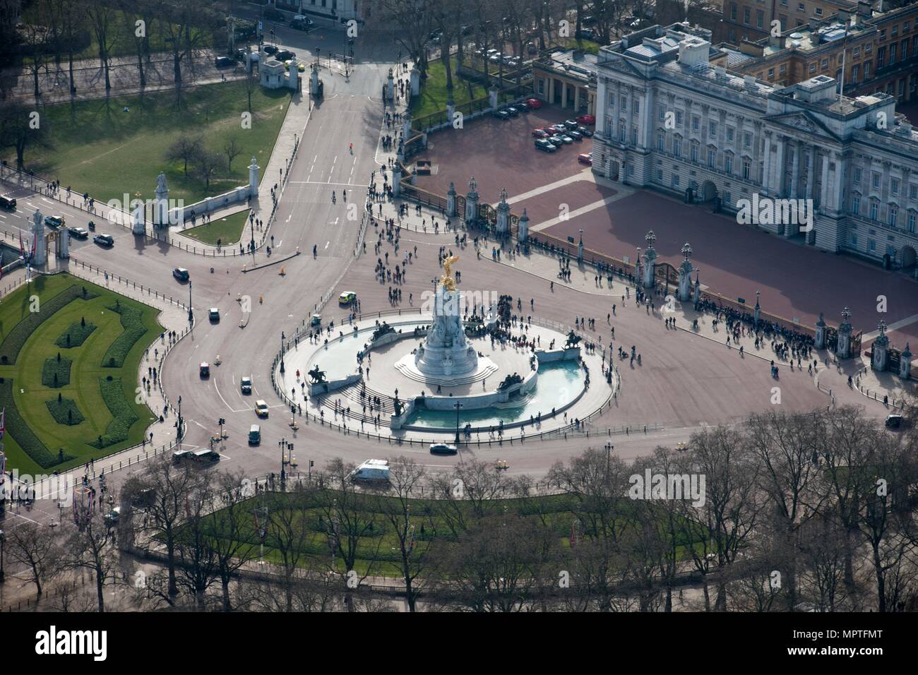 Queen Victoria Memorial outside Buckingham Palace, Westminster, London, 2015. Artist: Damian Grady. Stock Photo
