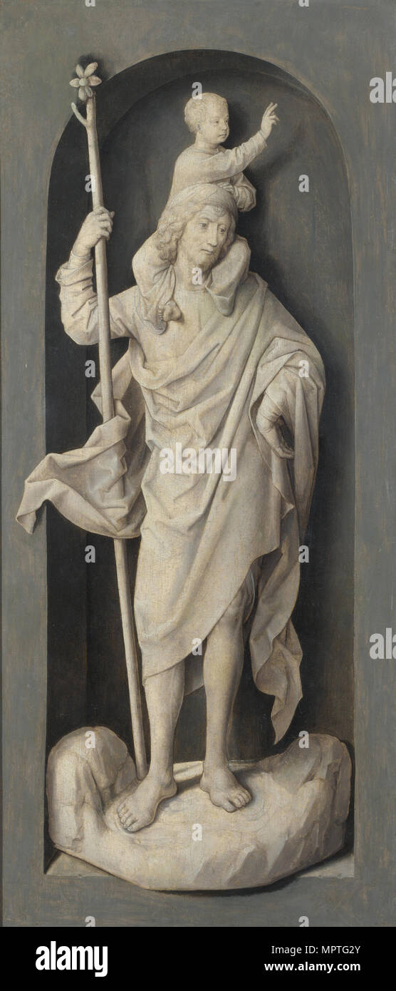 Saint Christopher, ca 1478. Stock Photo
