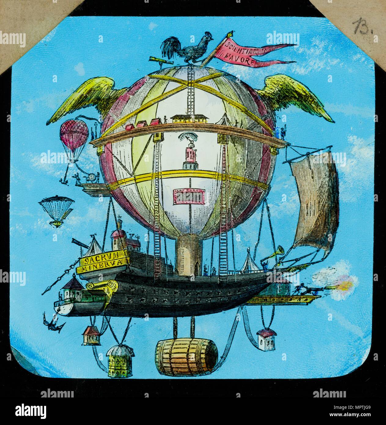 Amazing flying machine, 18821892. Artist Unknown Stock Photo Alamy