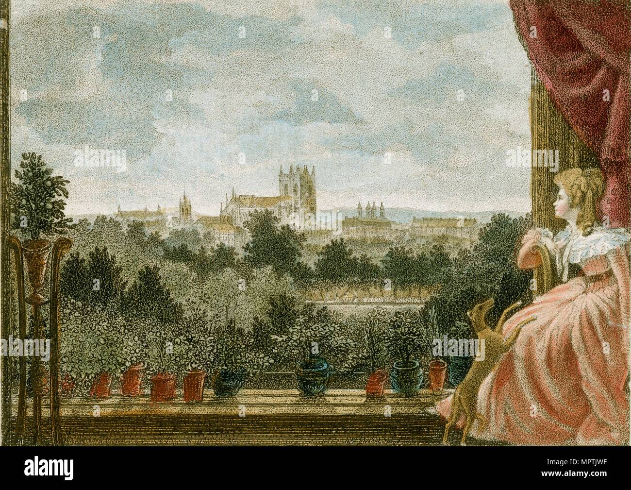 View from Mrs Cosway's breakfast room at Schomberg House, 8082 Pall