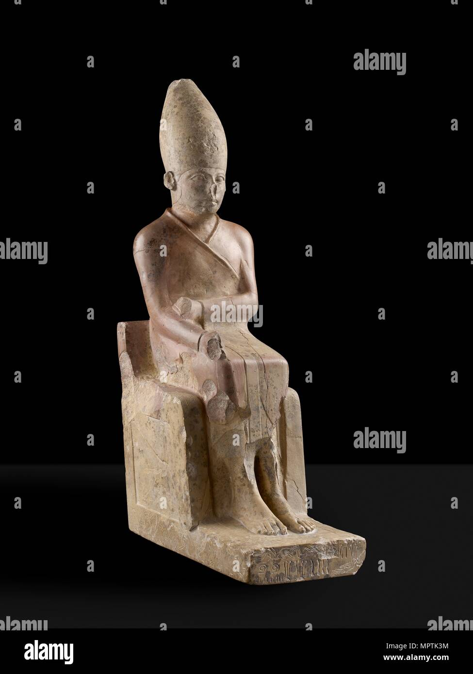 Statue of King Khasekhem, IInd Dynasty (c2775 BC-c2650 BC). Artist: Unknown. Stock Photo