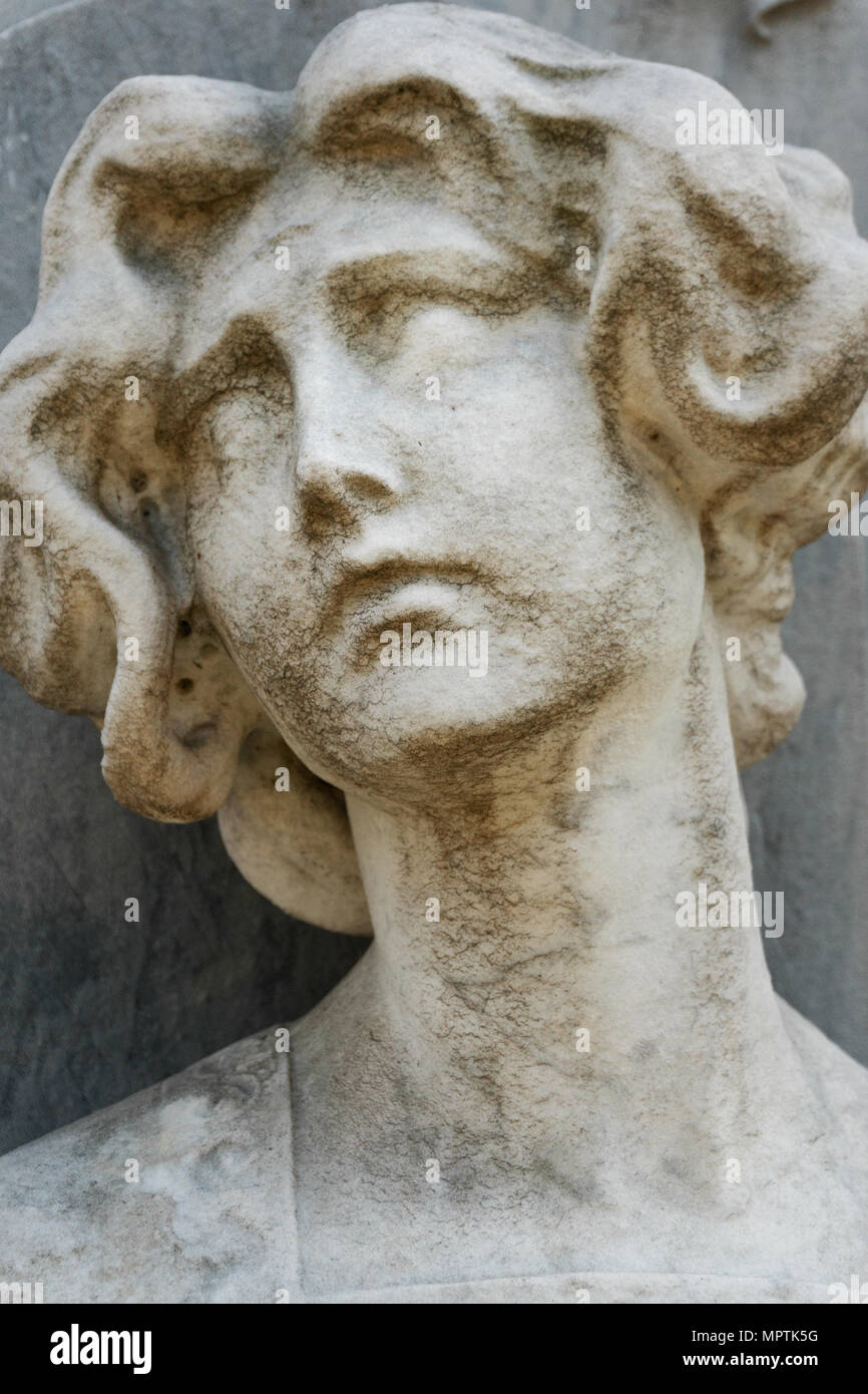 Inconsolable - Protestant Cemetery - Rome Stock Photo