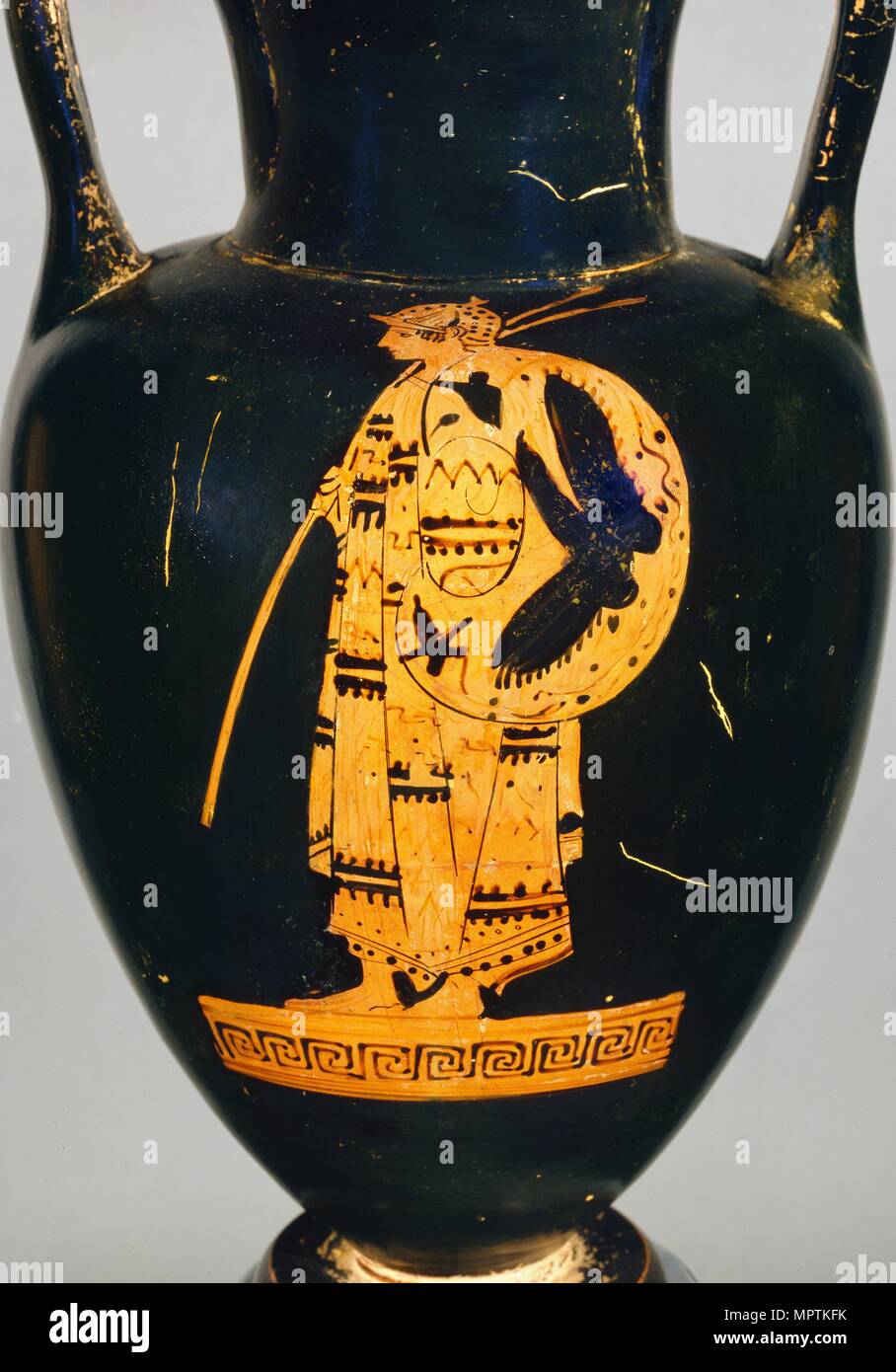 Attic redfigure Nolan amphora, 5th century BC. Artist Unknown Stock