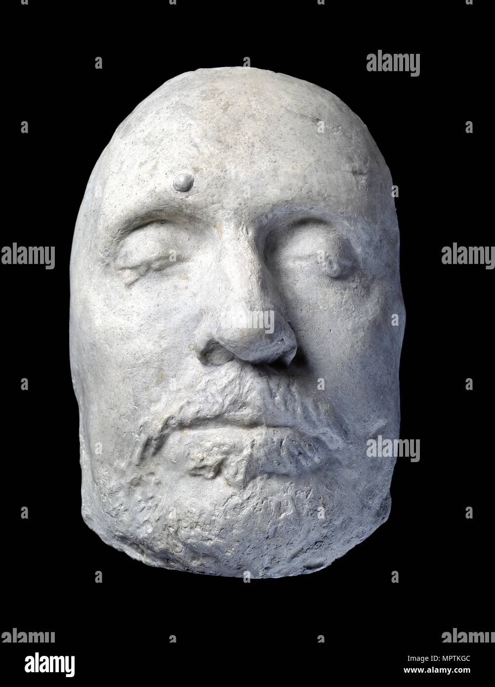 Oliver Cromwell's death mask, c17th century. Artist: Unknown. Stock Photo