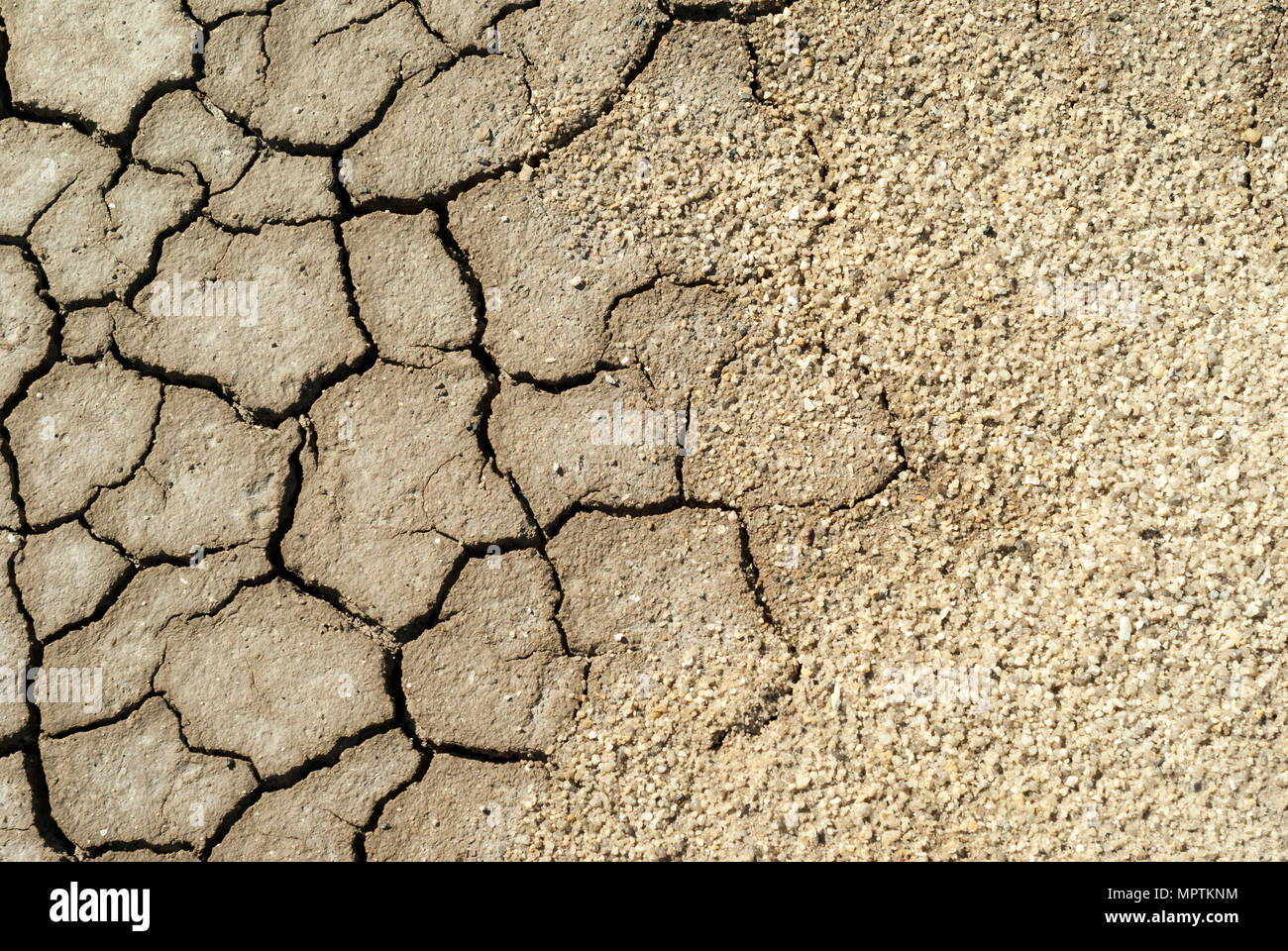 background cracked dry sundried clay crust in a waterless desert