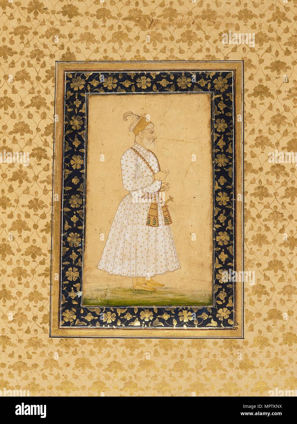 Asaf Khan IV, 17th century. Artist: Unknown. Stock Photo