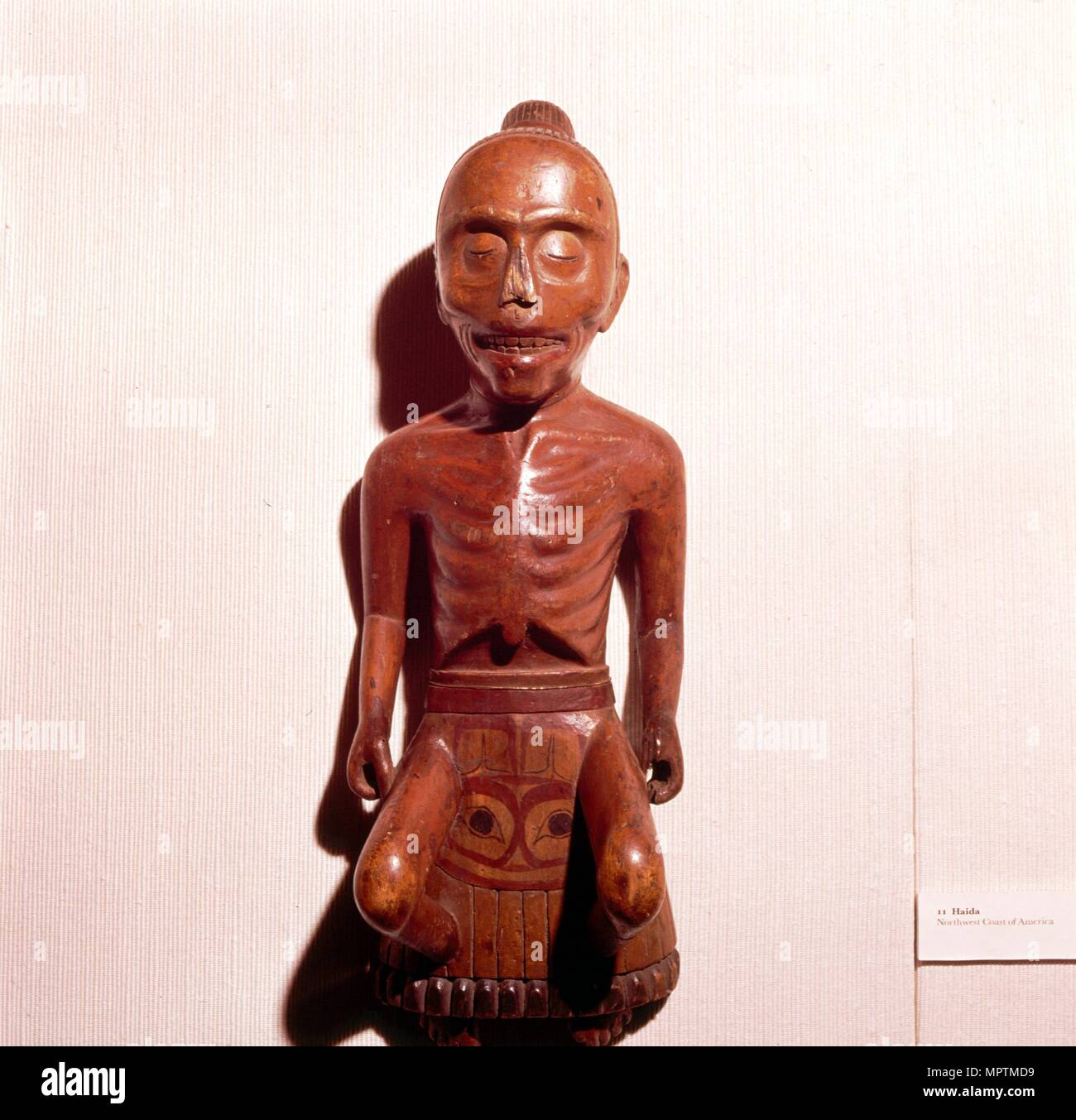 Figure of a Medicine Man, Haida Tribe, Pacific Northwest Coast Indian. Artist: Unknown. Stock Photo