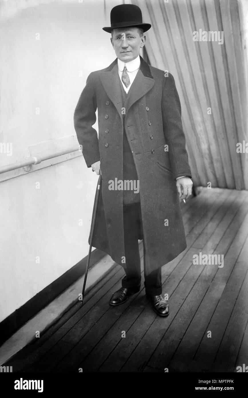 Guglielmo Marconi (1874 - 1934), c. 1915. Stock Photo