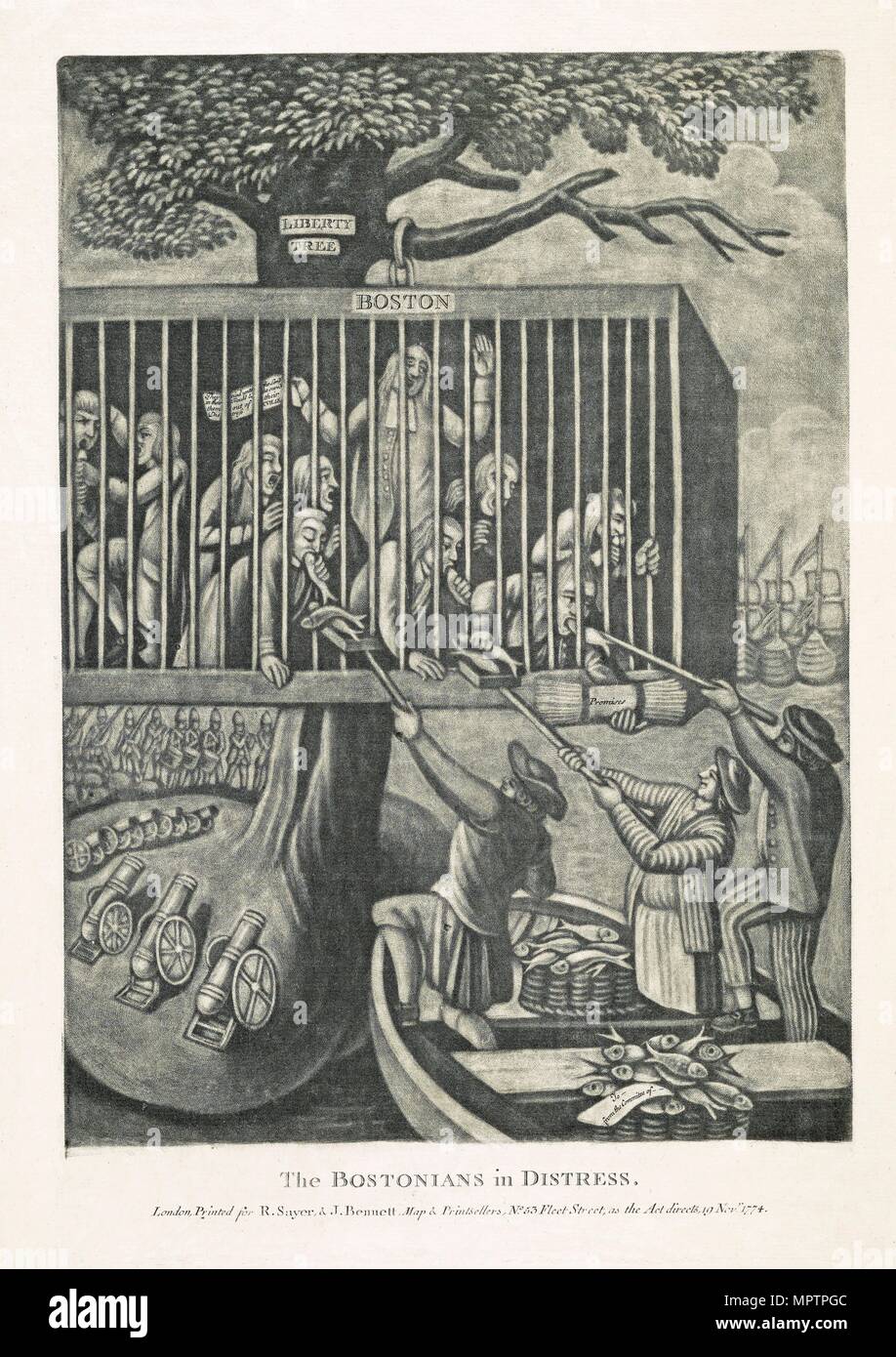 The Bostonians in Distress, 1774.