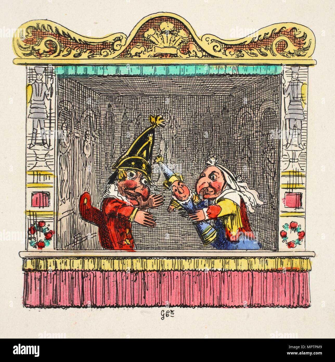 Punch and judy show 19th century hires stock photography and images