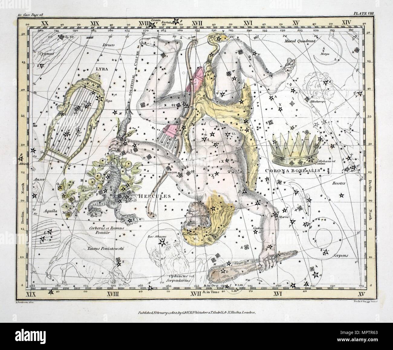 Constellations of hercules hi-res stock photography and images - Alamy
