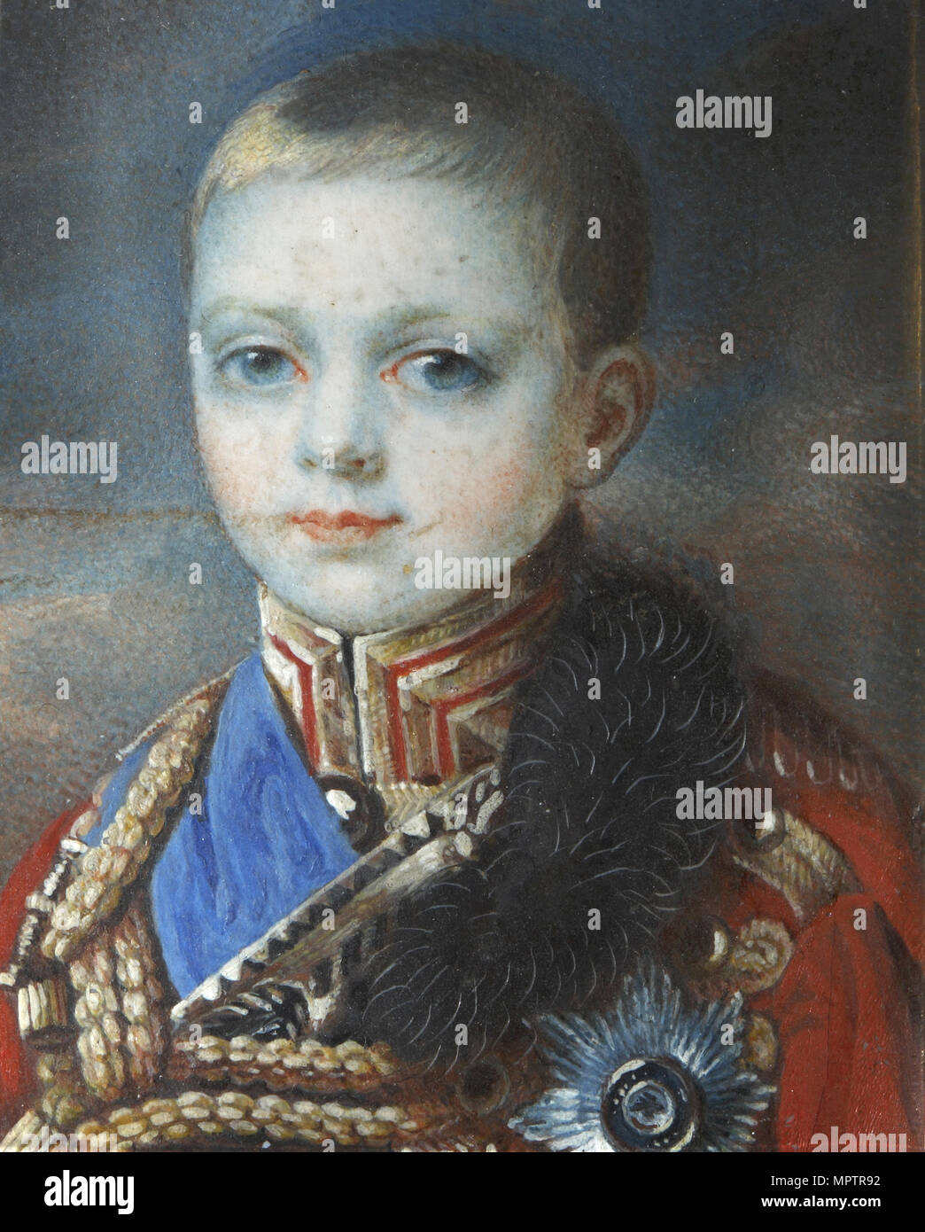 Portrait of the Crown prince Alexander Nikolayevich (1818-1881). Stock Photo