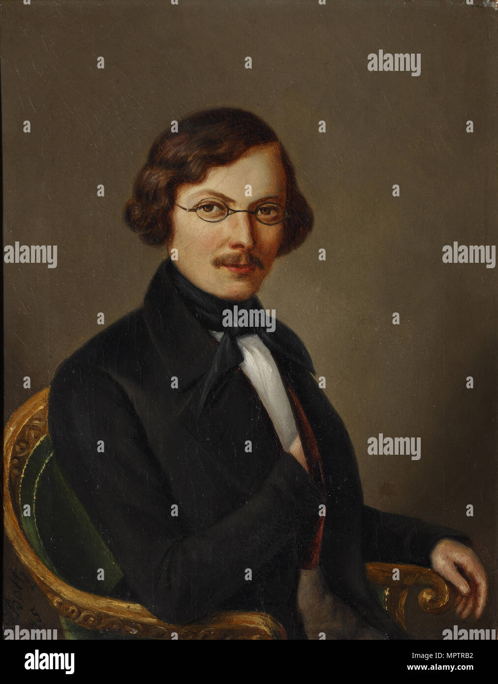 Portrait of the author Nikolai Gogol (1809-1852 Stock Photo - Alamy