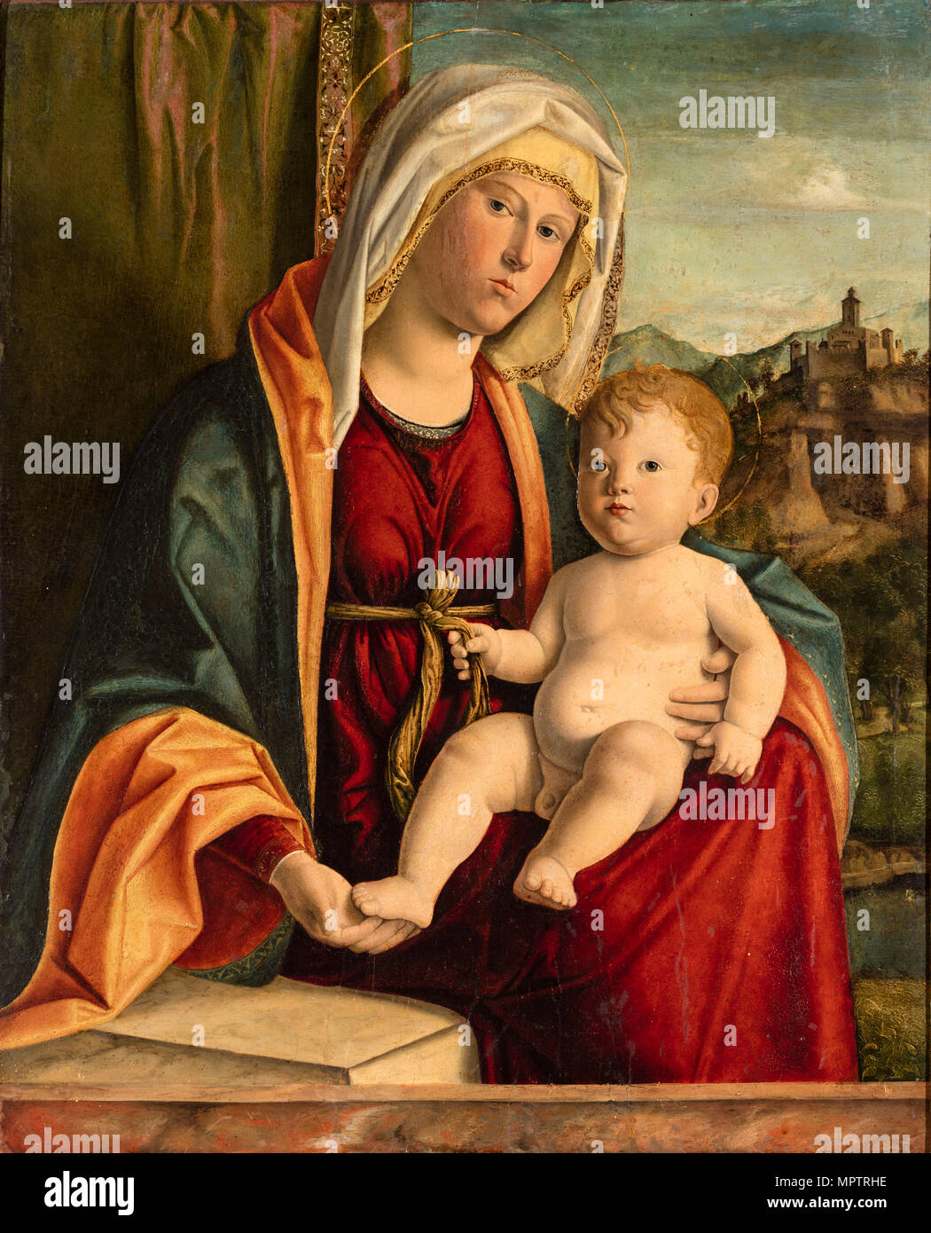 Virgin and Child. Stock Photo