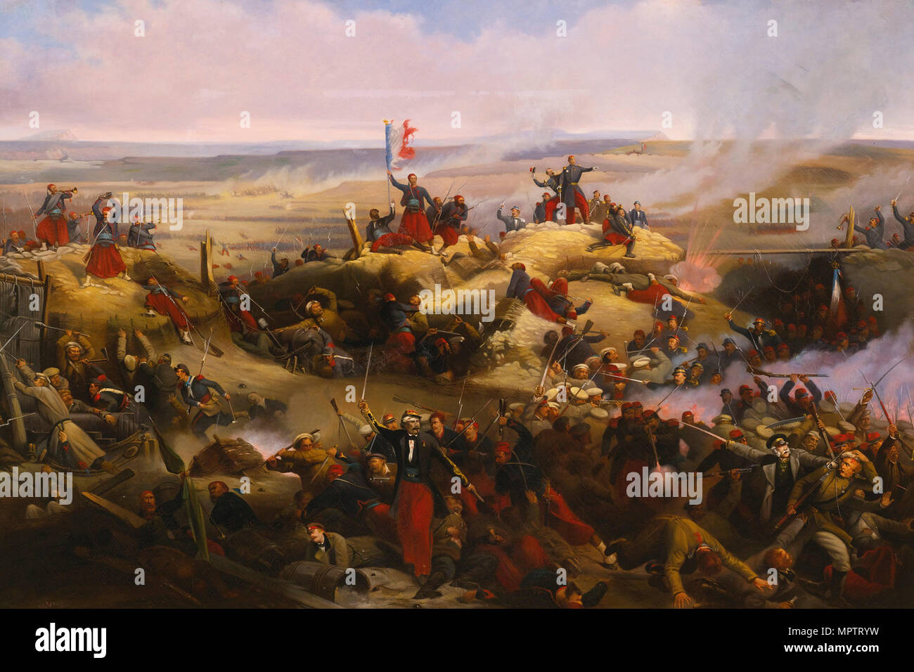The Taking of Malakoff on 8 September 1855. Stock Photo