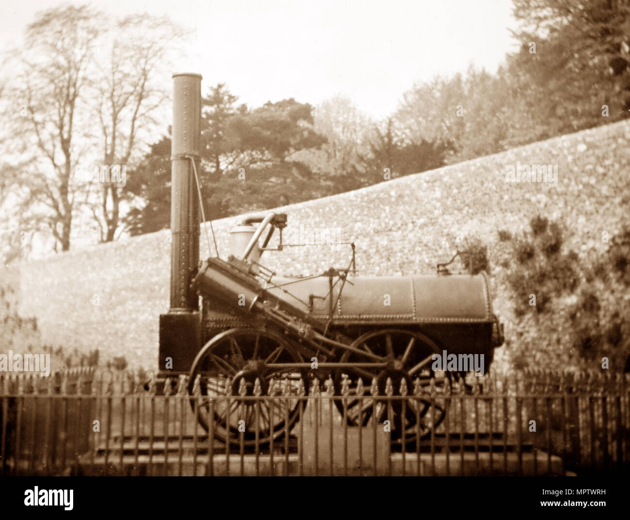 Invicta steam locomotive, Canterbury, early 1900s Stock Photo