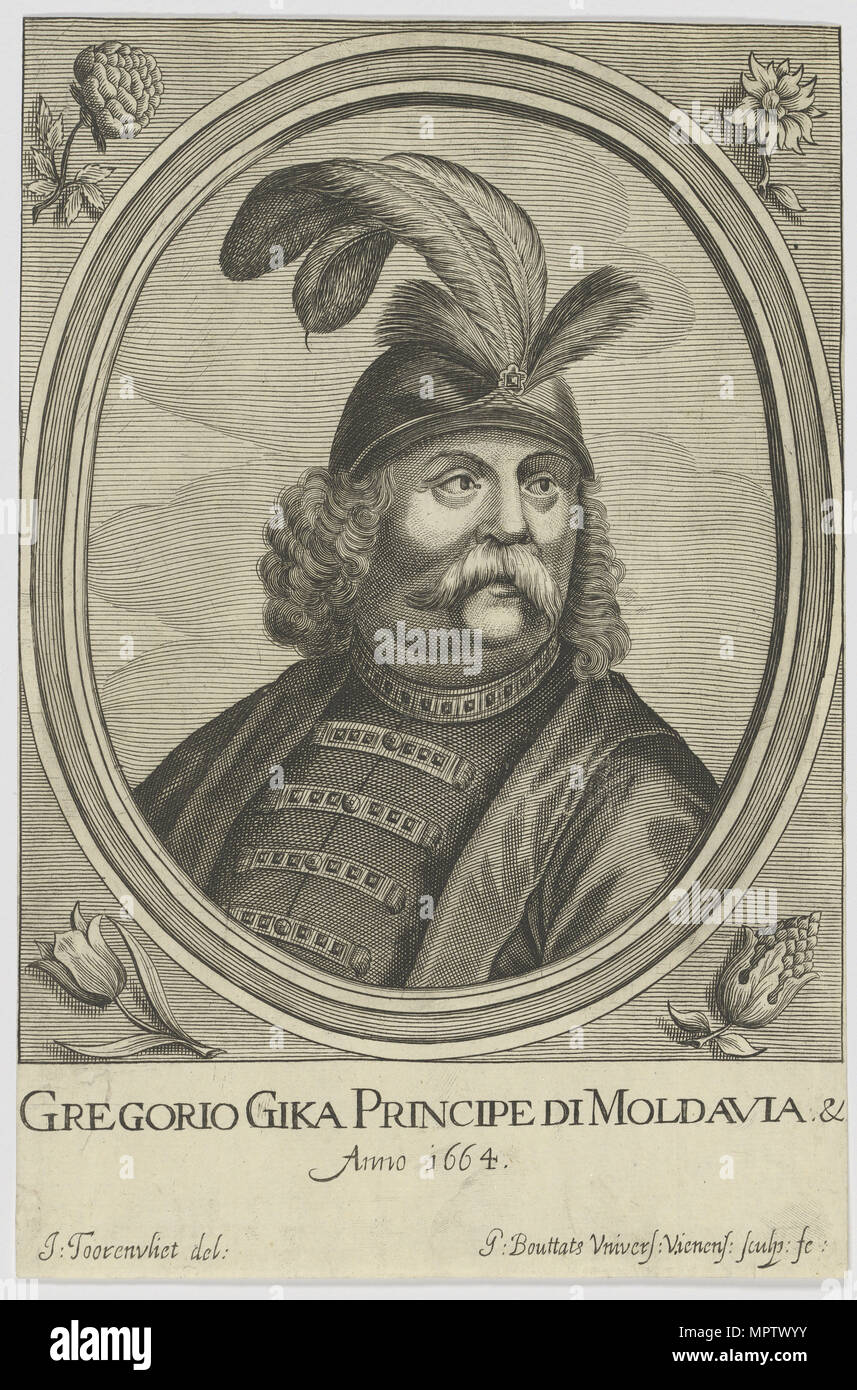 Grigore I Ghica (1628-1675), Prince of Wallachia. Stock Photo
